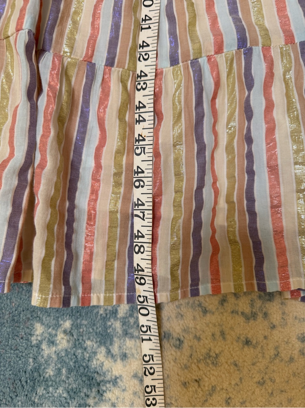 Boden Striped V-Neck Sleeveless Maxi Dress - Pastel Multi Colors - Picture 6 of 16